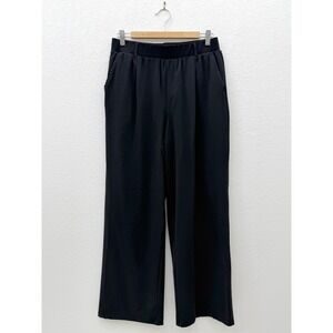 Yogalicious Lux Daily Charm Pant Black Wide Leg High Rise Stretch Trouser Medium